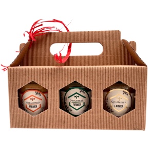 Coffret Dégustation 3 pots 250 g de miel au choix