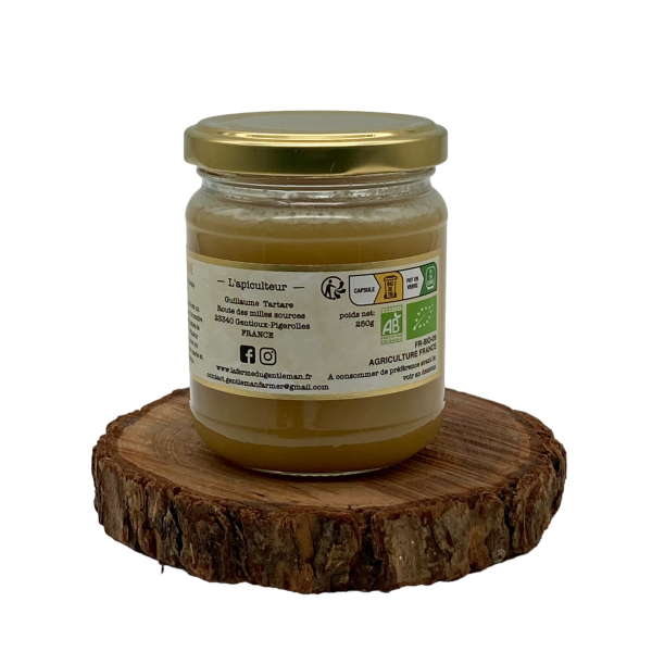 Miel Biologique de montagne toutes fleurs du Limousin 250g Millésime 2023