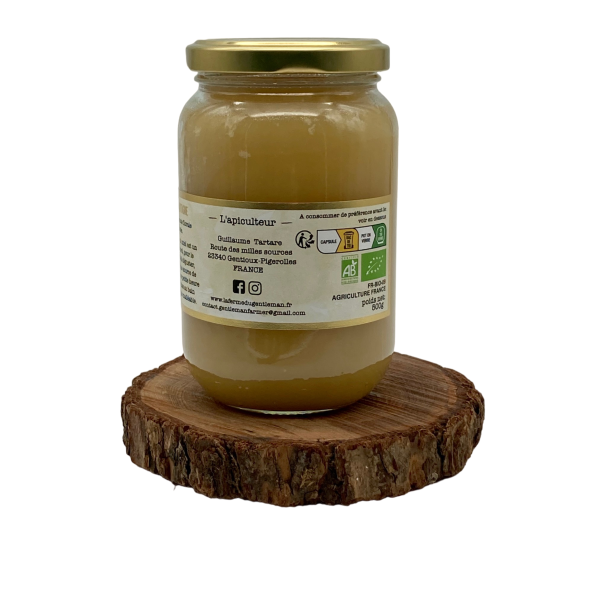 Miel Biologique de montagne toutes fleurs du Limousin 500g Millésime 2023