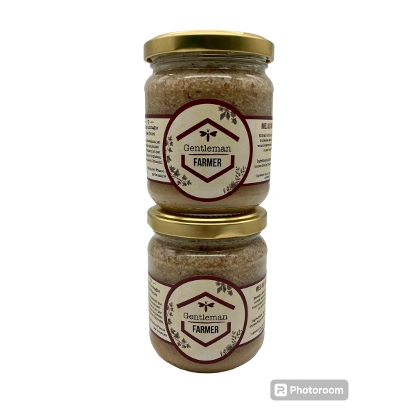Lot de 2 pots de miel aux noisettes Biologique 250g Millésime 2023
