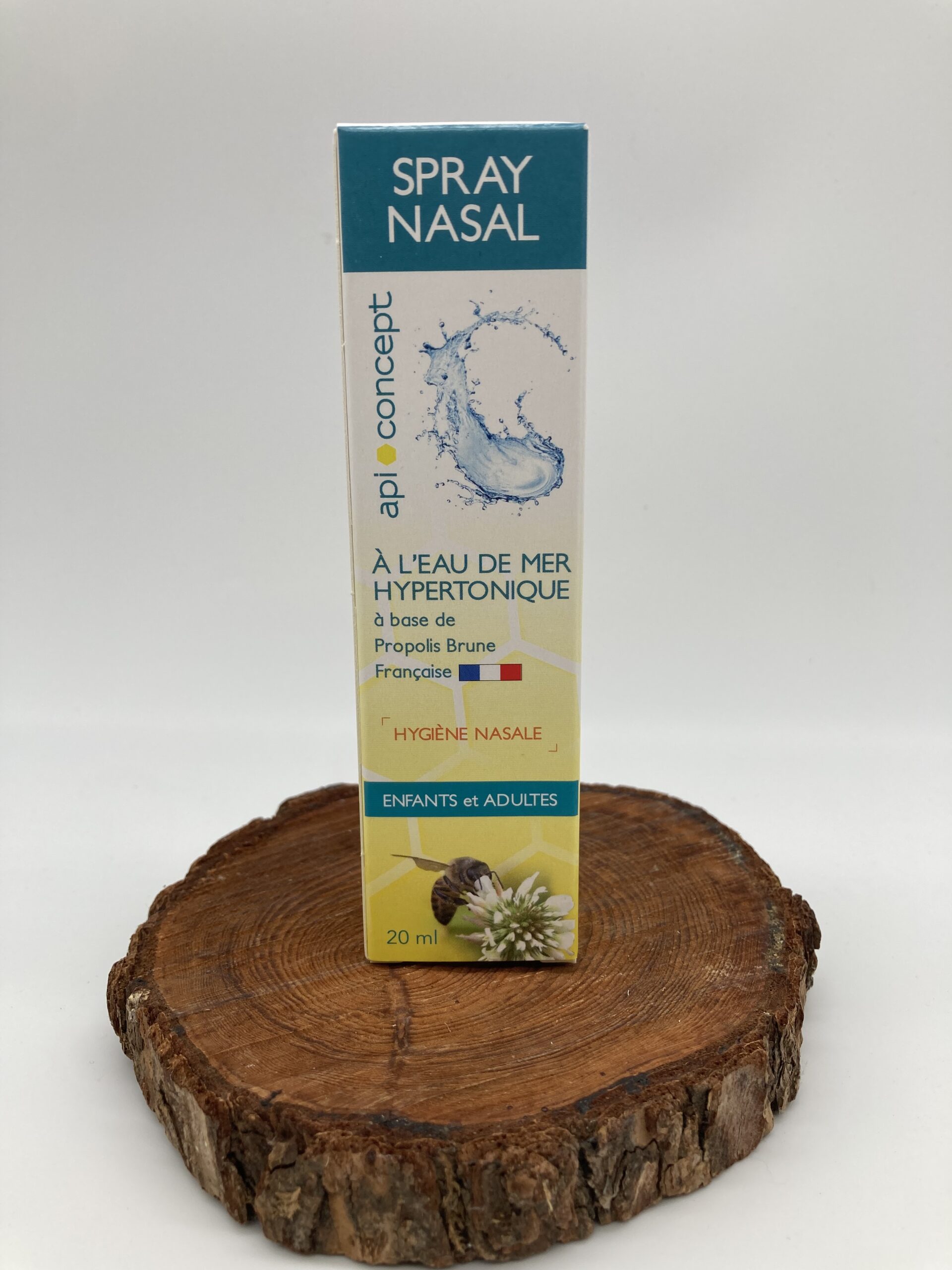 spray nasal à l'eau de mer hypertonique à base de propolis brune